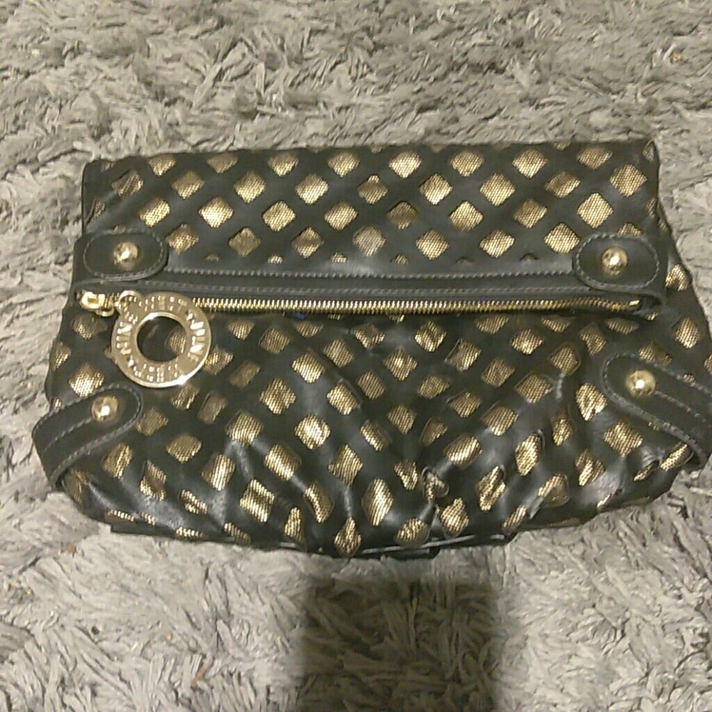 Nine west Purse Black Gold Clutch